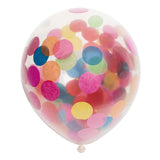 Globos konfetti balony papierowe konfetti mix 30 cm, 6st.