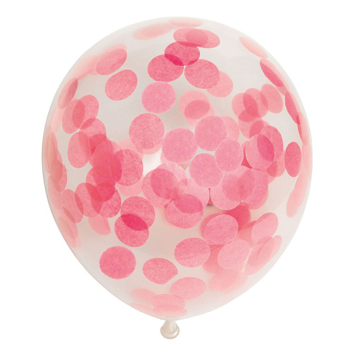 Confetti Balloons Paper Confetti Baby Pink 30 cm, 6e.