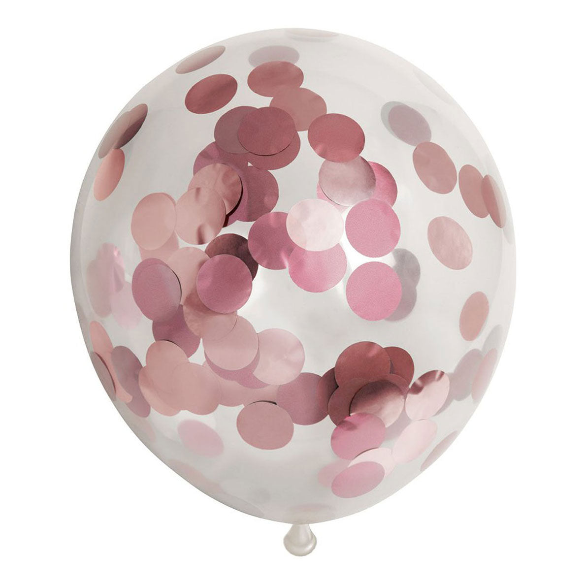 Confetti baloni papir confetti metallix rose zlato, 6st.