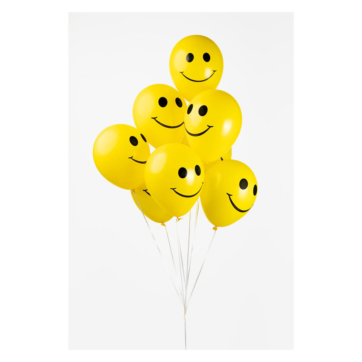 Les ballons sourient jaune 30 cm, 8e.