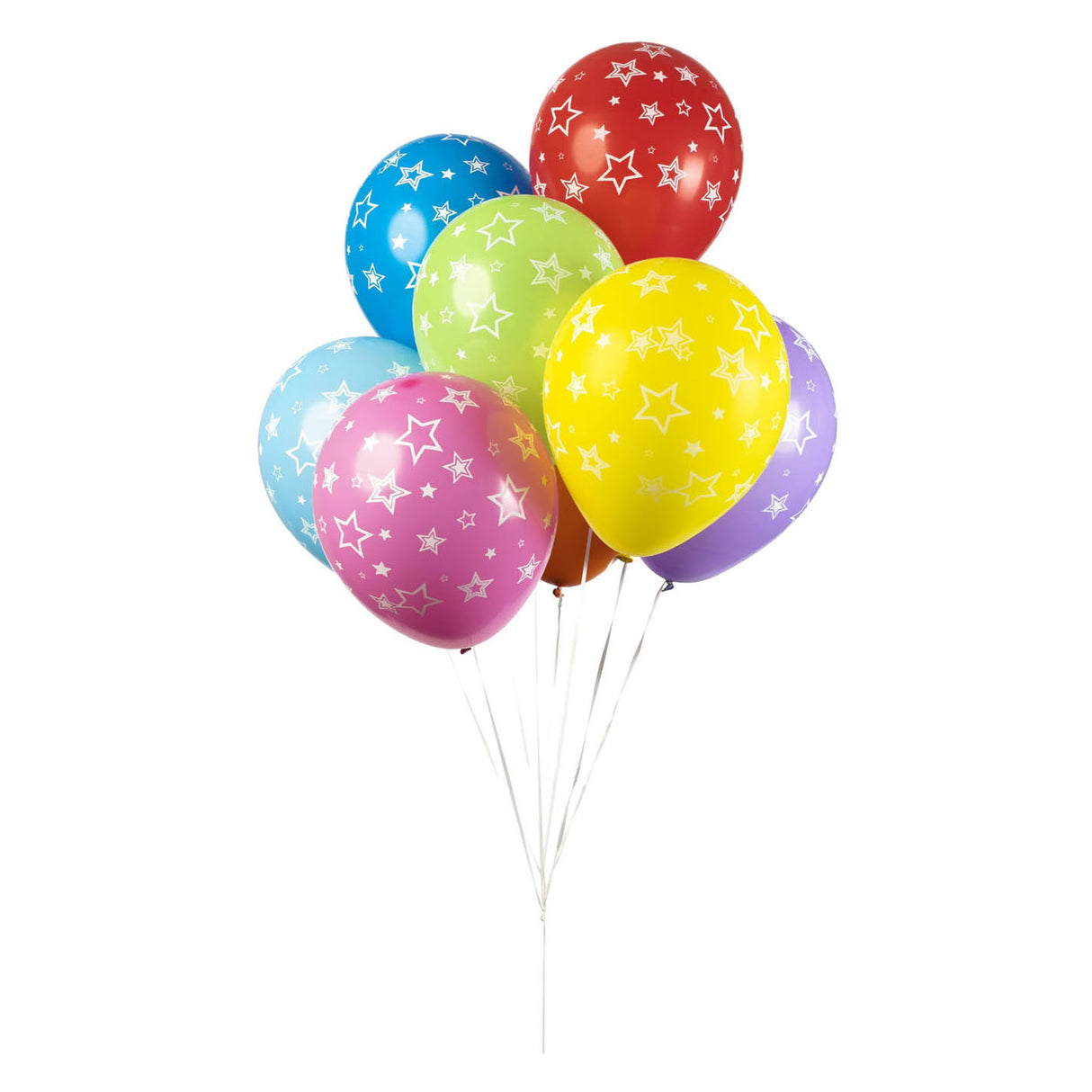 Balloons stjerner blander farger 30 cm, 8.