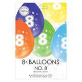 Ballons 2-seitige gedruckte Abbildung 8, 8st.