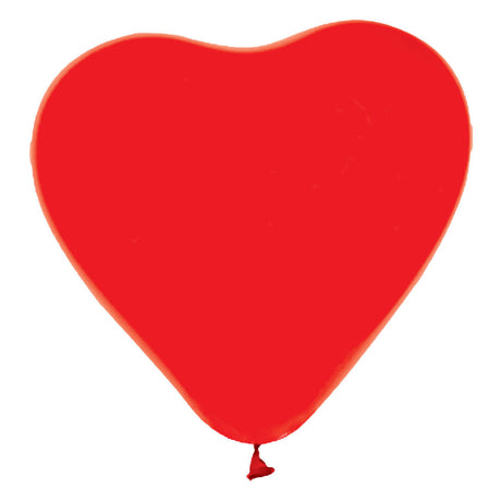 Globos heart balloons red 30cm, 6 pcs.
