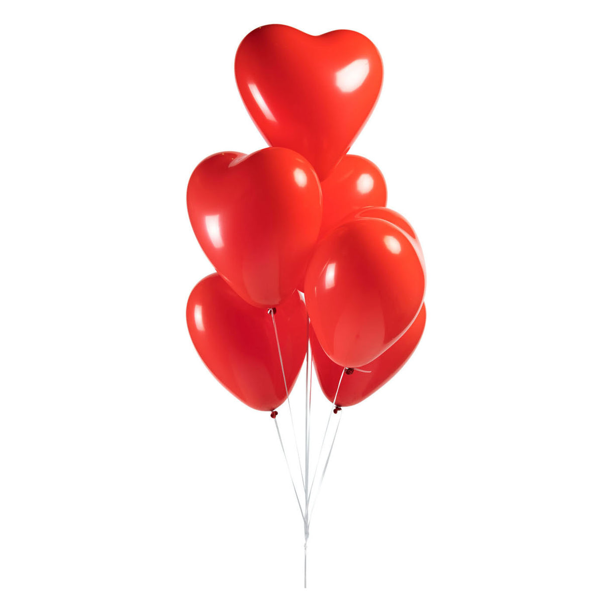 Globos heart balloons red 30cm, 6 pcs.