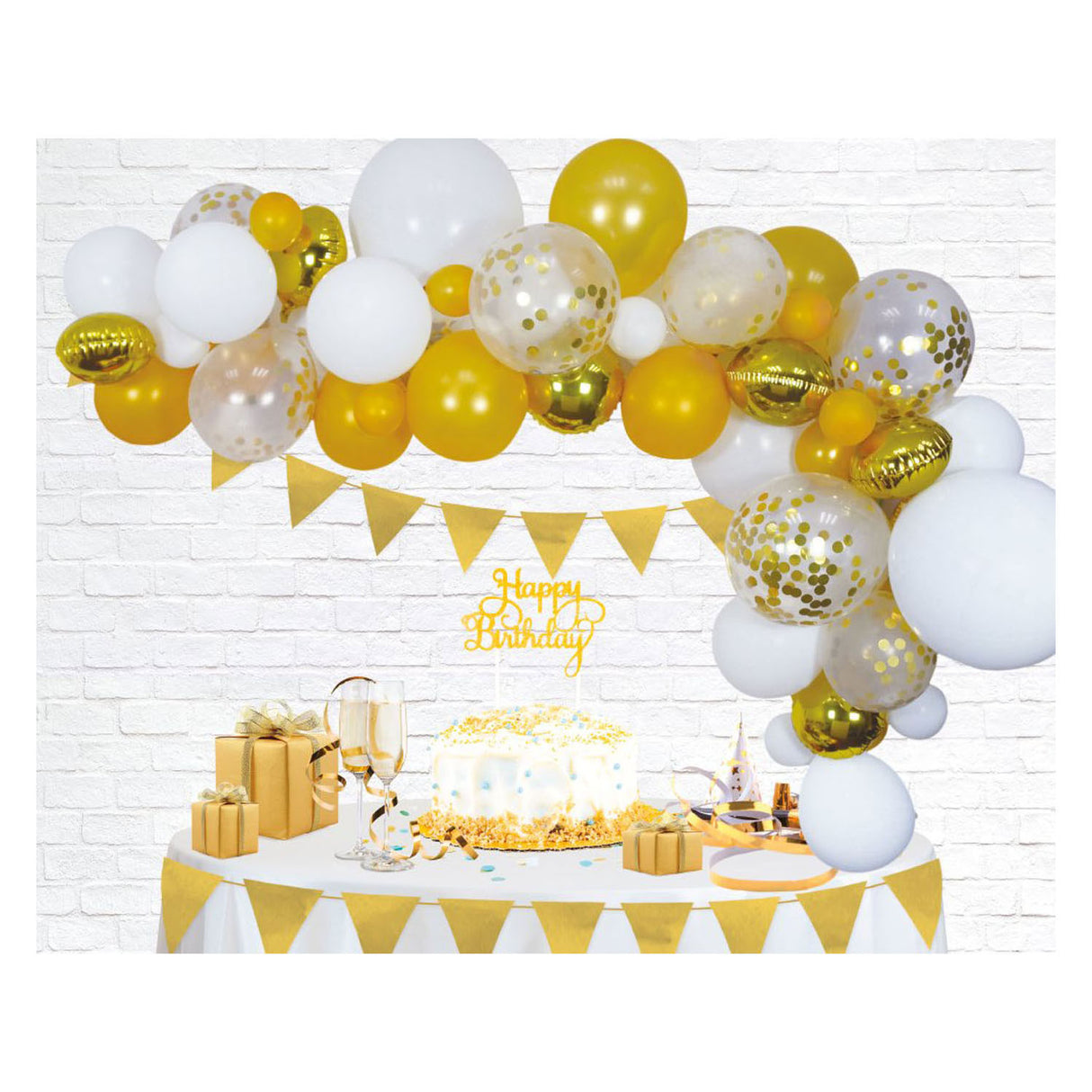 Globos Ballonnen Boog Set Goud