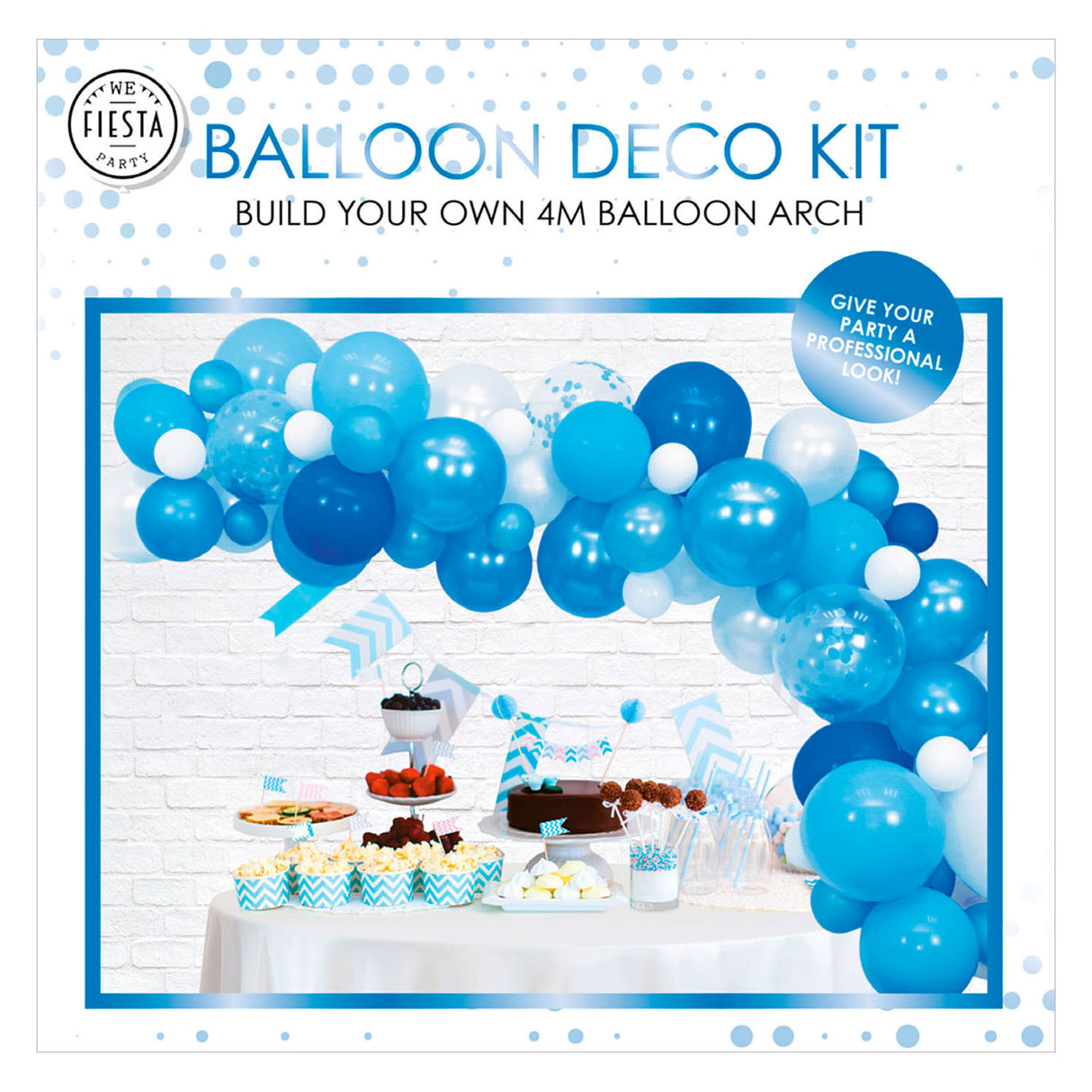 Globos boog set azul