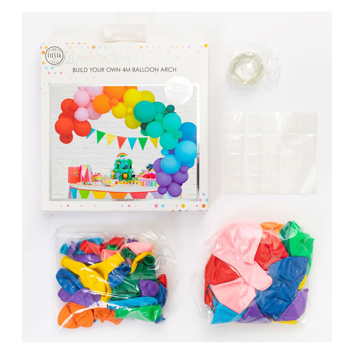 Luftballons Boog Set Regenbogen