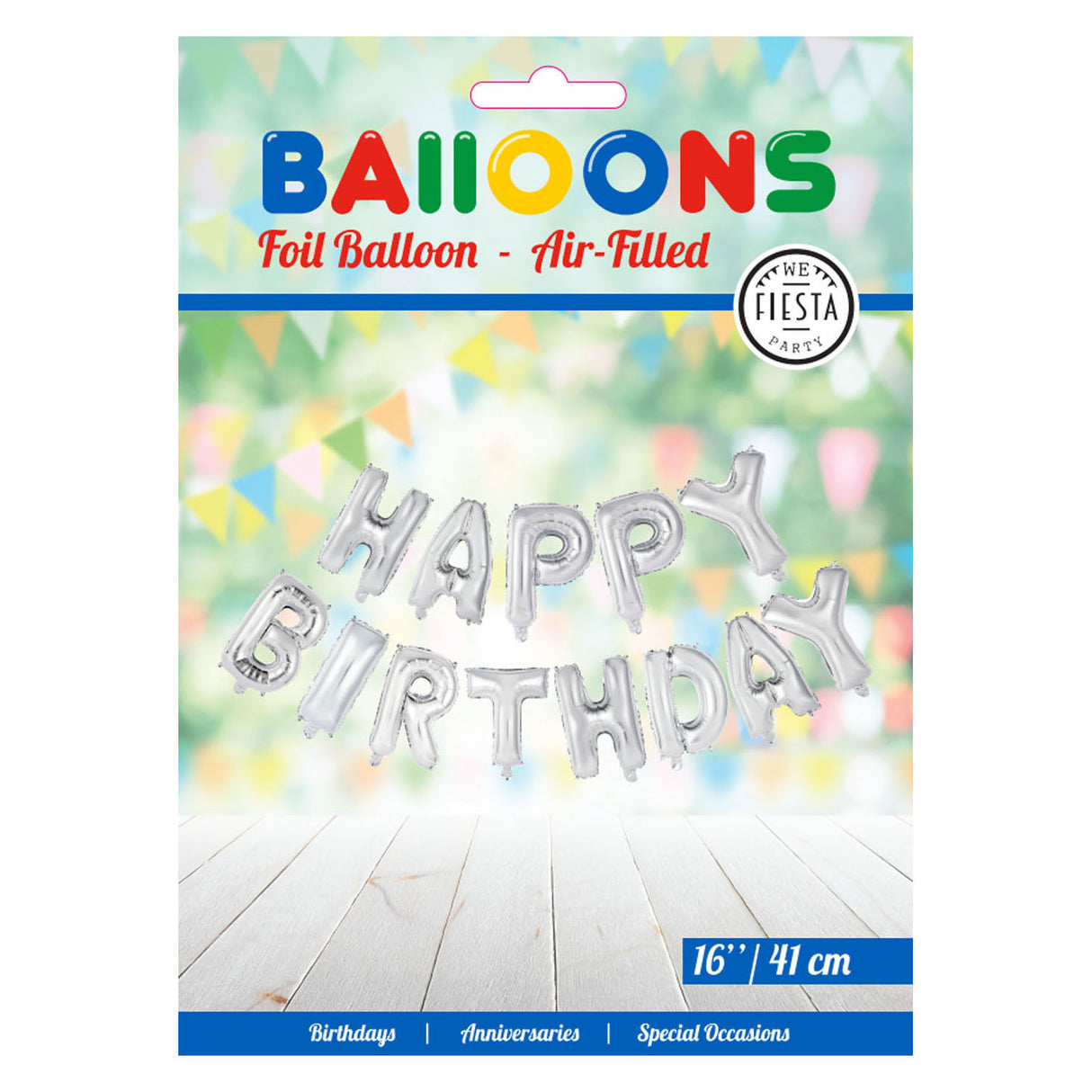 Folieballon SMS Party Gebuertsdag Sëlwer