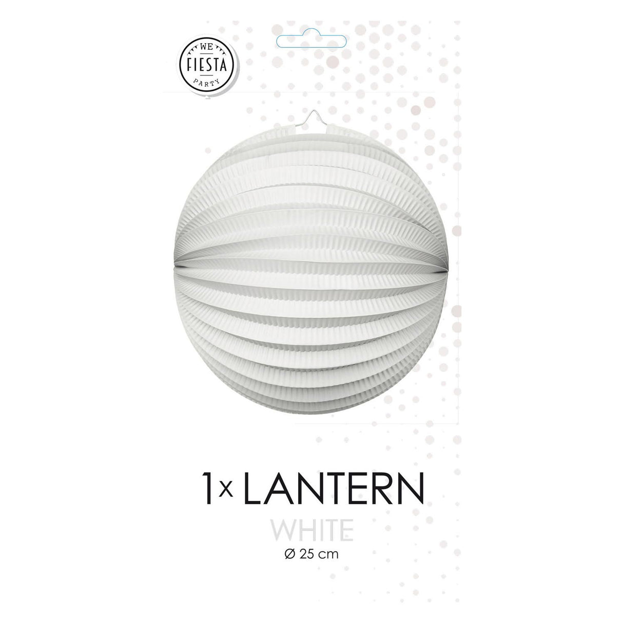 Globos Paper Lantern runt White, 25 cm