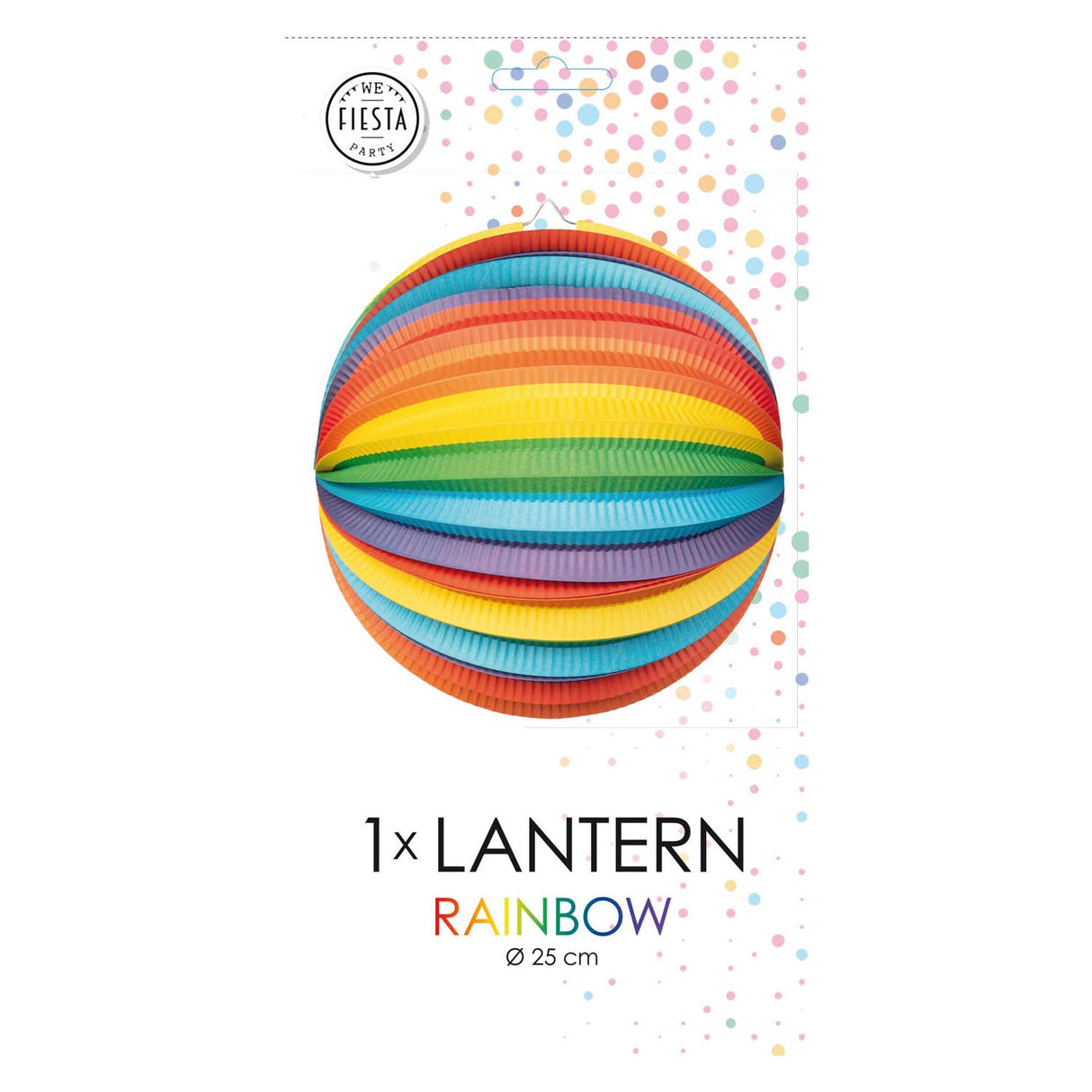 Globos paper lantern around rainbow, 25 cm