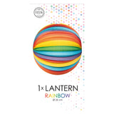 Globos Paper Lantern runt Rainbow, 25 cm