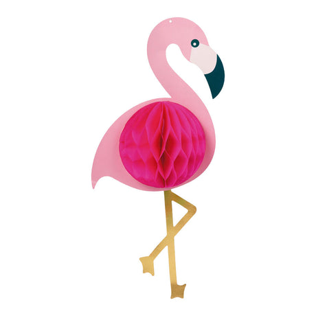 Honeycomb flamingo aloha globes - 52x24cm