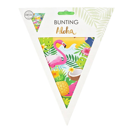 Globos Aloha paper flag garland - 6m