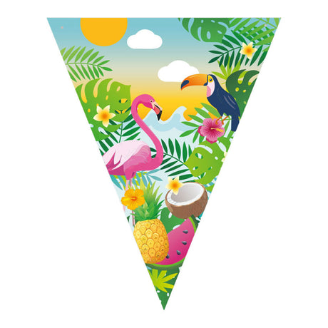 Globos Aloha paper flag garland - 6m
