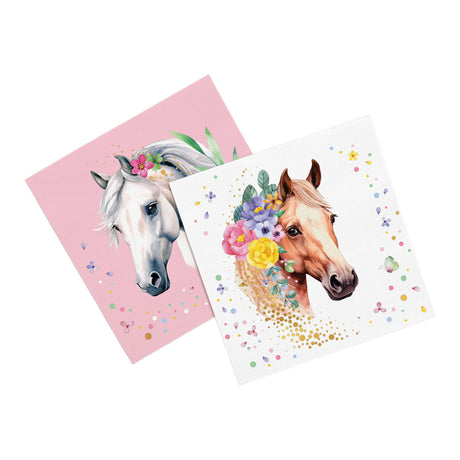 Globos paper napkins 33x33cm horses - 20pcs.
