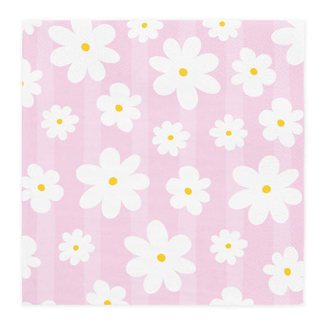 Globos paper napkins 33x33cm daisies - 20pcs.