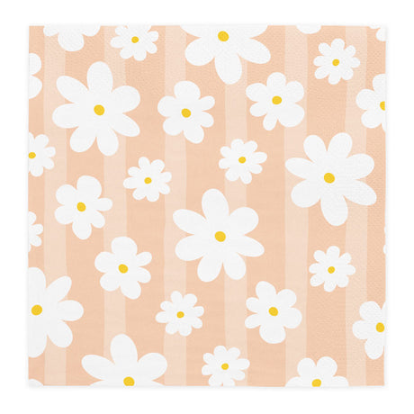 Globos paper napkins 33x33cm daisies - 20pcs.