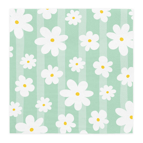 Globos paper napkins 33x33cm daisies - 20pcs.
