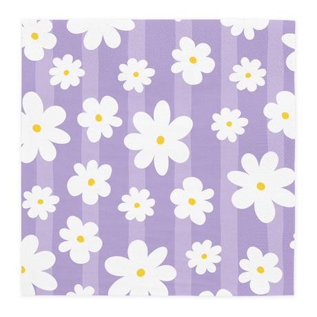 Globos paper napkins 33x33cm daisies - 20pcs.
