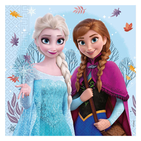Globos paper napkins 33x33cm Frozen Idyllic Wonder - 20 pcs.