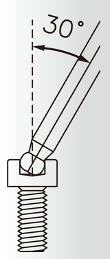 Glasolz Zwillinghead wrench 7m50 5 mm Allen Schlësselen