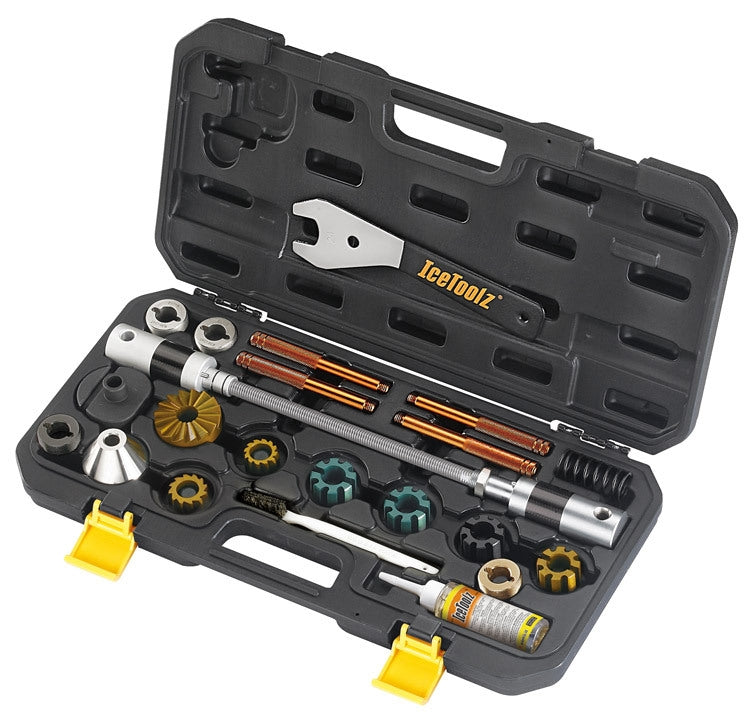 Spacious, wire tap and milling kit Icetoolz Xpert E185