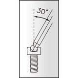 Glasolz Zwillinghead wrench 7m20 2.0mm Allen Schlësselen