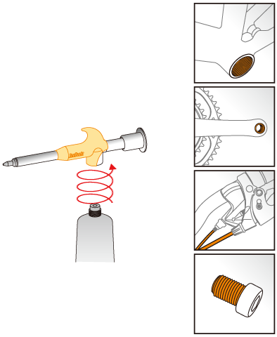 IceToolz Vetspuit inclusief tube kopervet C278 (120 ml)