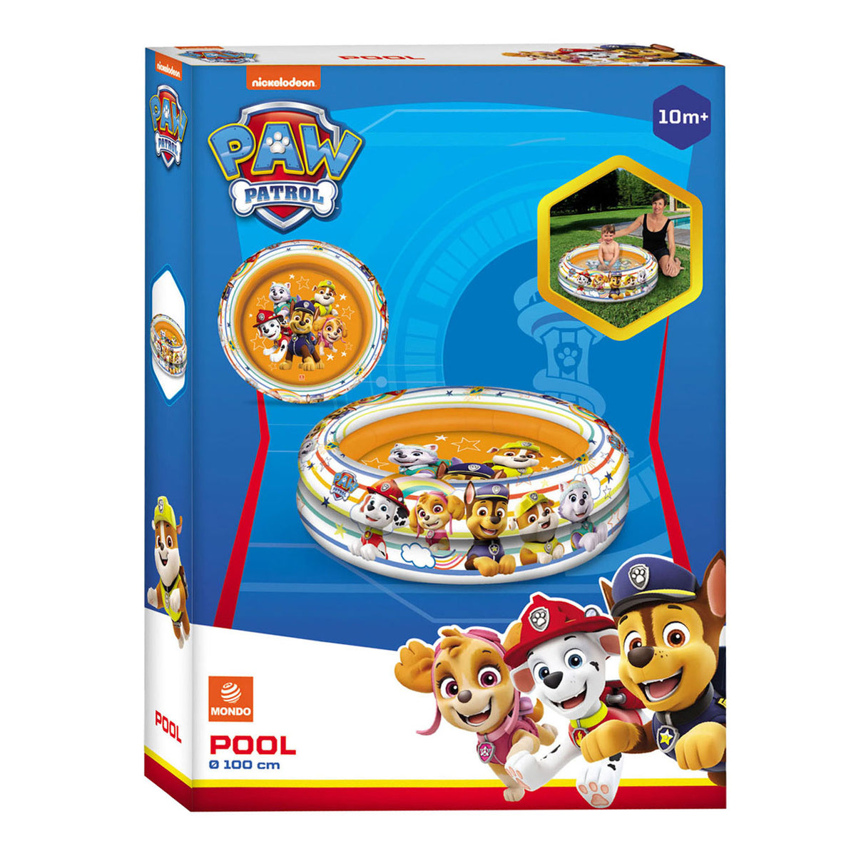 Mondo swimming pool paw patrol 2-rings, 100cm