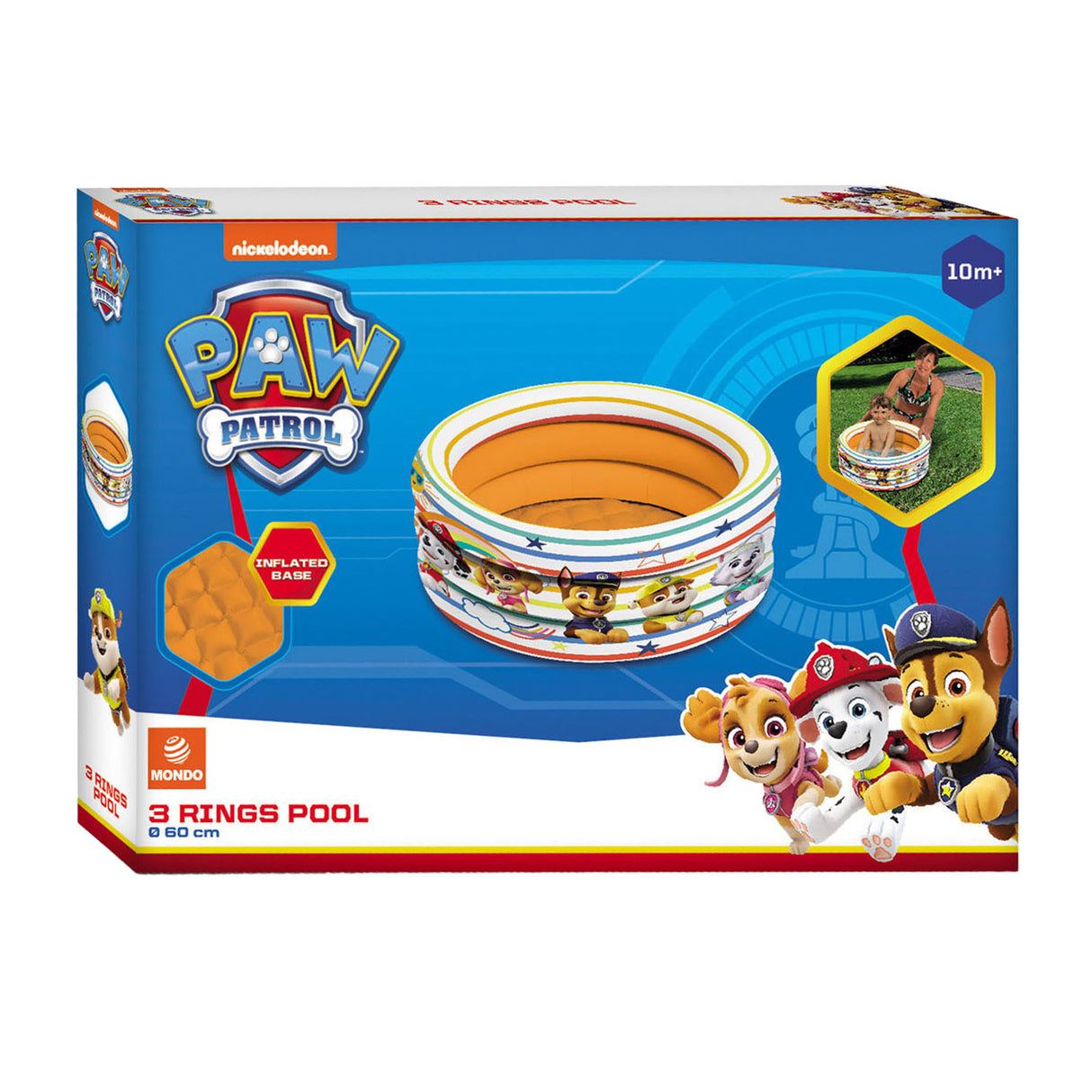 Mondo swimming pool paw patrol 3-rings, 60cm