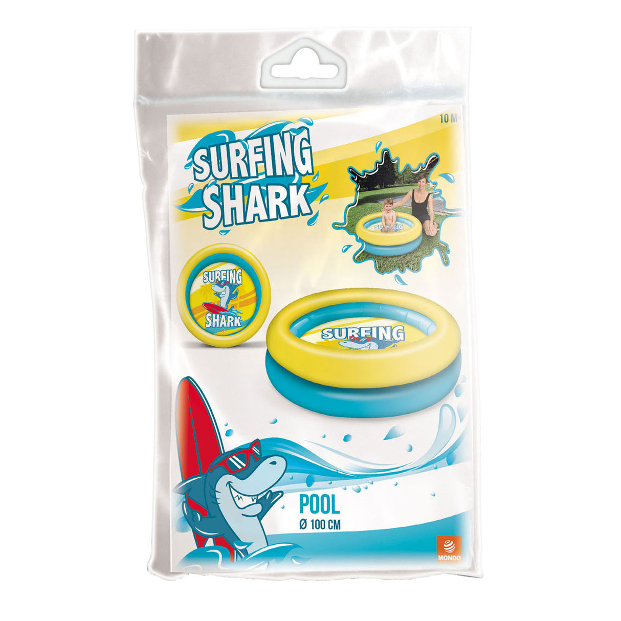 Mondo swimming pool surfing shark, 100cm