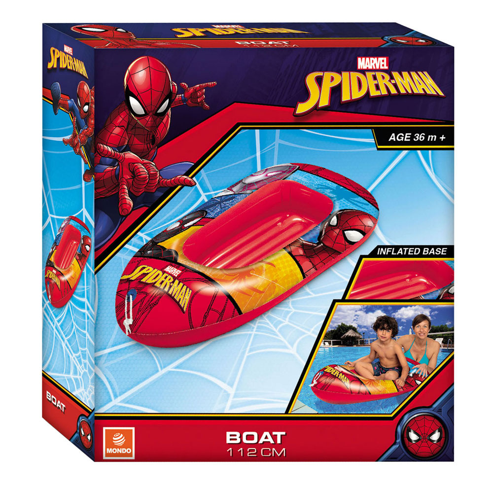 Barco inflable de Mondo Spiderman, 112 cm