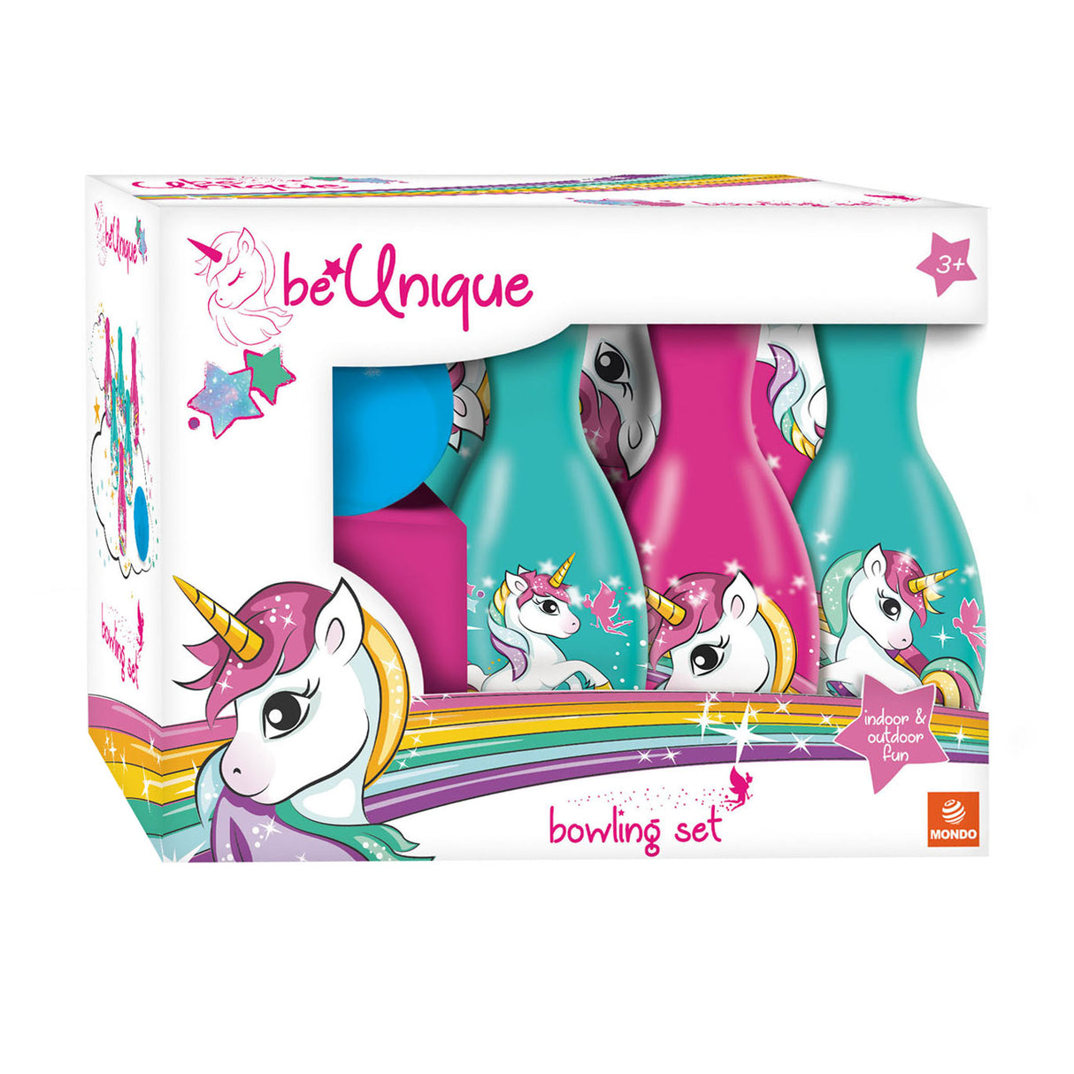 Mondo Bowling Set unicorno, 7dlg.