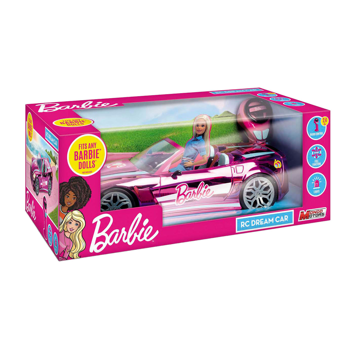 Mattel Mondo Motors RC Controllable car chromed pink