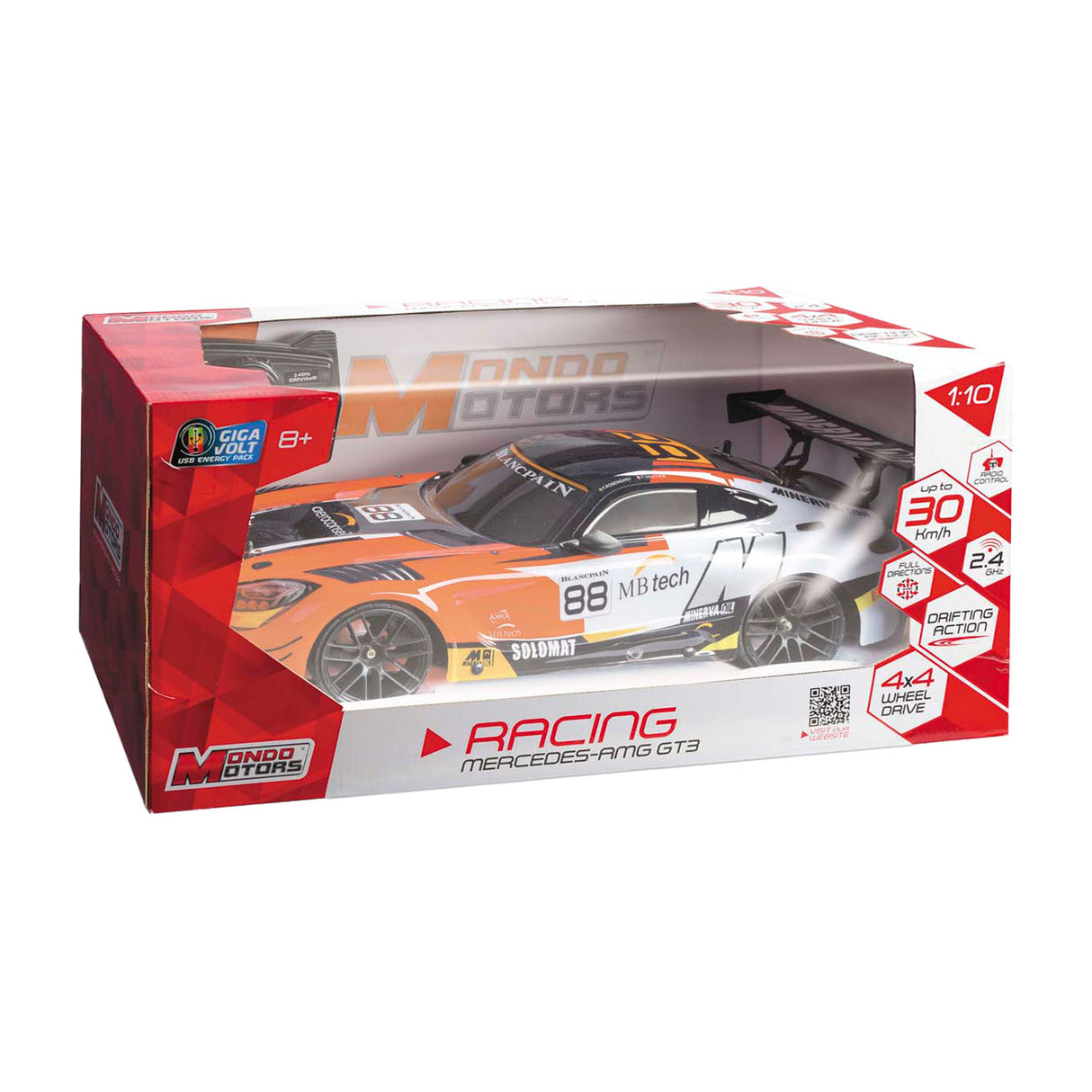 Mondo Motors RC Kontrollerbar auto Mercedes AMG GT 3 Drift 22, skala 1:10