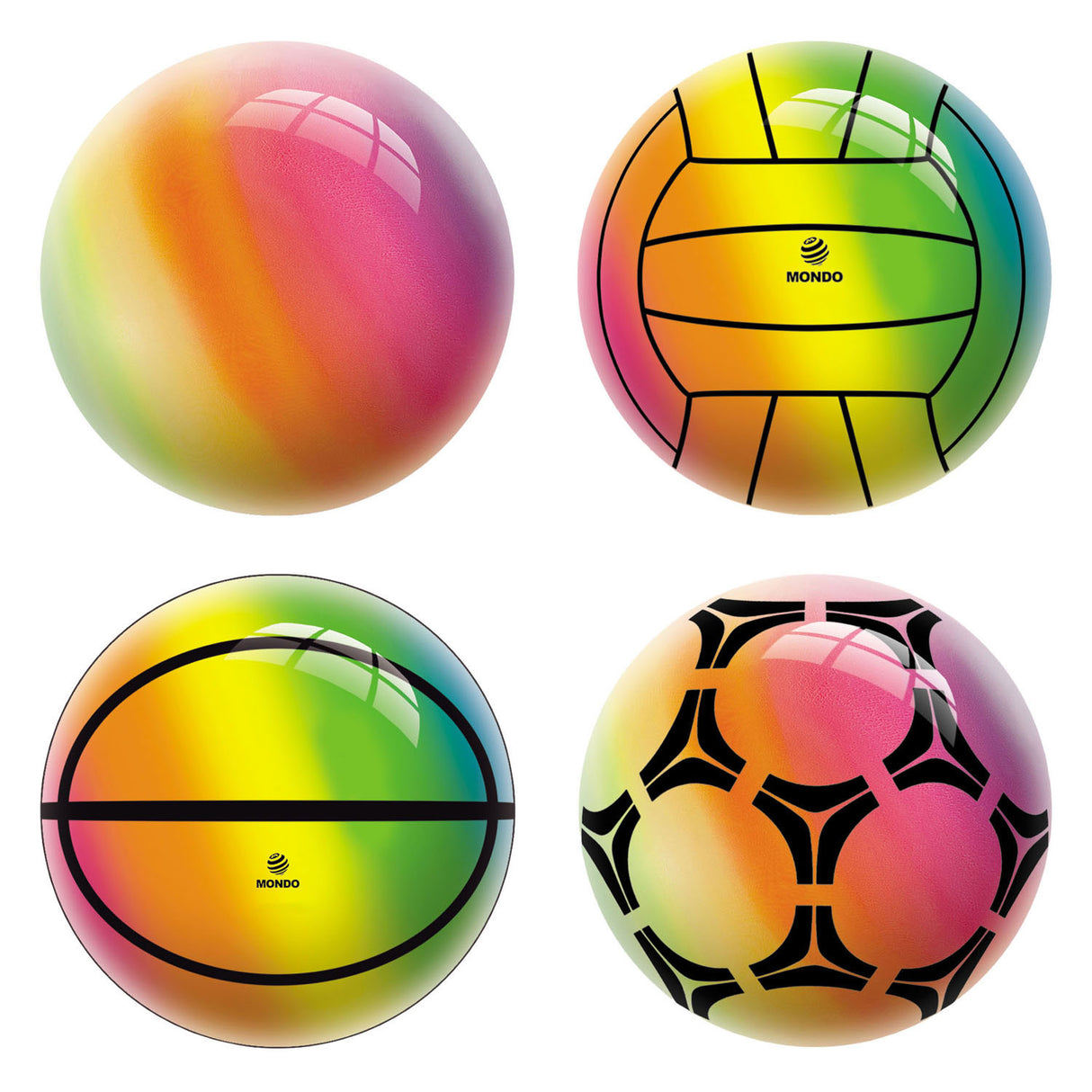 Mondo decor ball rainbow - 14cm