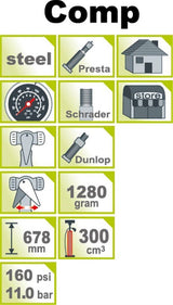 IceToolz Icetoolz baanpomp staal 11bar