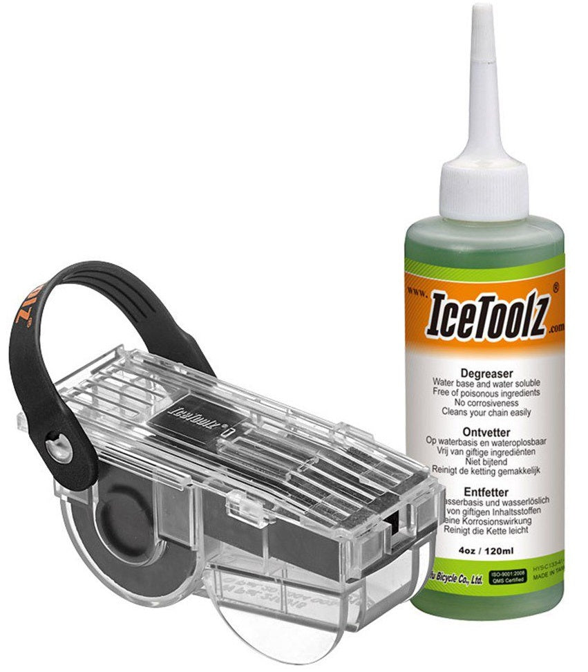 Chain Cleaner med affedtningsmiddel (120 ml) Icetoolz 240C212 (sæt)