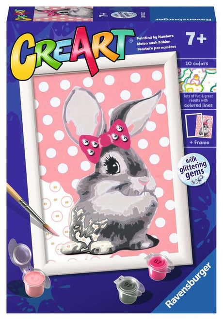Ravensburger creart боя по номера - заек с блясък