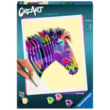 Ravensburger creart zebrafärg efter nummer