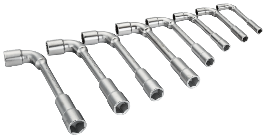 Bahco gebogen Socket Wrench Set 8-Stéck