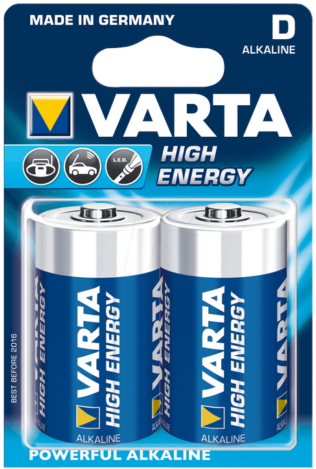 Varta D LR20 Penlite Alkaline per 2 bitar på karta