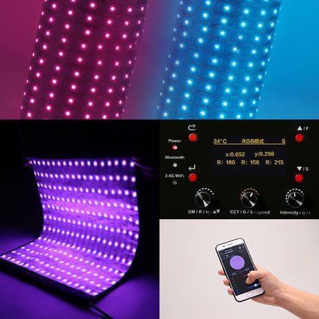 Panneau LED RVB flexible Falcon Eyes rx-836-k1 112x46,5 cm