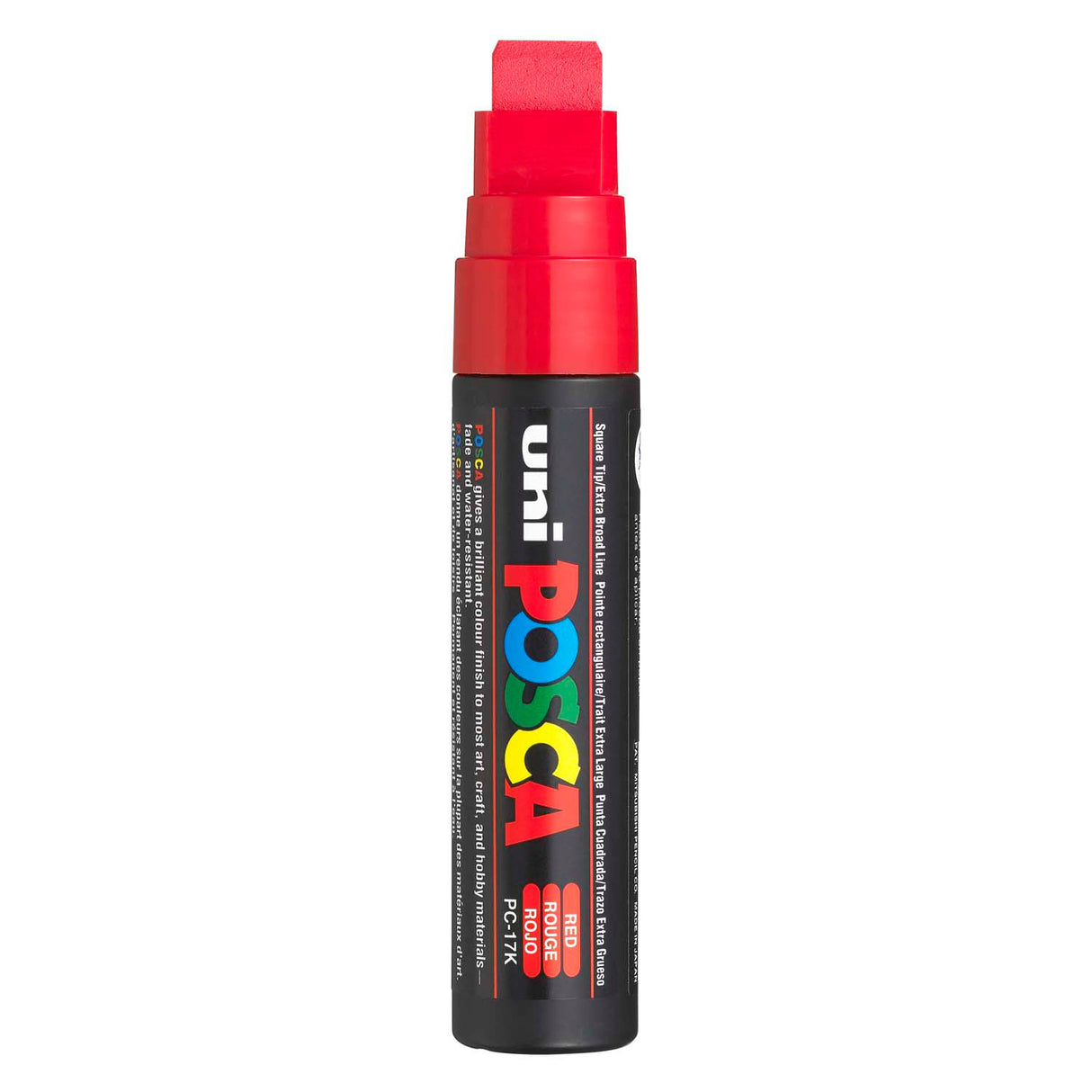 Posca uni paint marker 17k red - block point 15mm