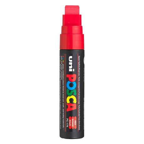 Posca uni paint marker 17k red - block point 15mm