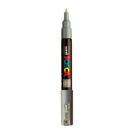 Uni Posca Paint Marker 1MC Gray - Conical Nib - 1 mm
