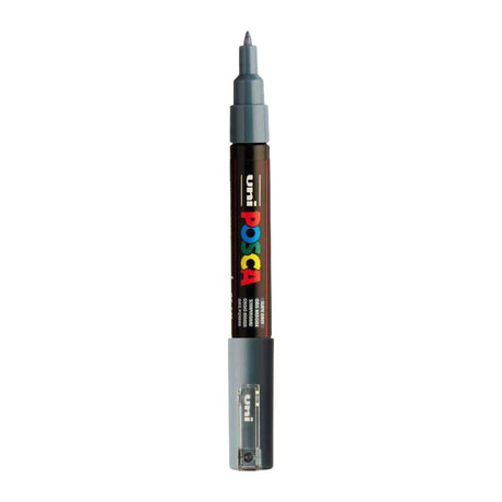 Uni Posca Paint Marker 1MC Slate Grey - Extra Fine Bullet Tip - 1 mm