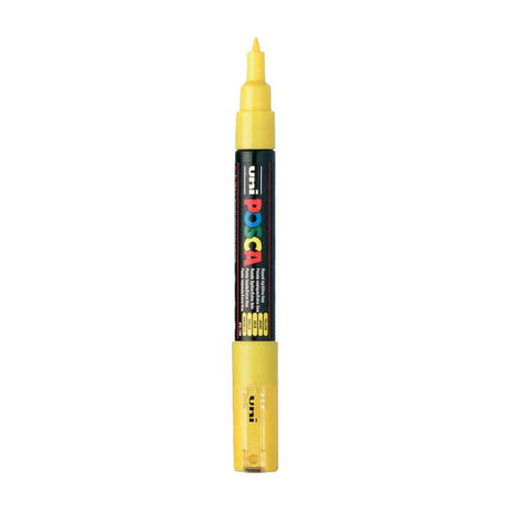 Uni-posca posca tusj, størrelse pc-1m, linjebredde 0,7 mm, ekstra fin, gul, 1 stk.