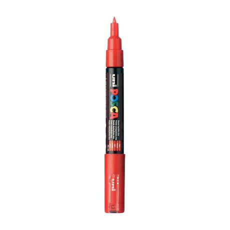 Uni-posca posca marker, velikost pc-1m, širina črte 0,7 mm, ekstra fin, rdeč, 1 kos