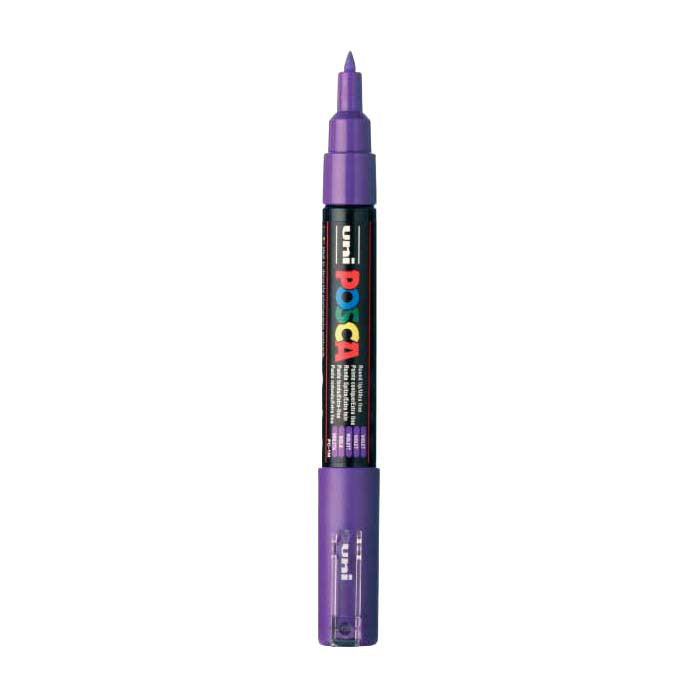 Uni Posca paint marker 1mc purple - conical tip - 1 mm